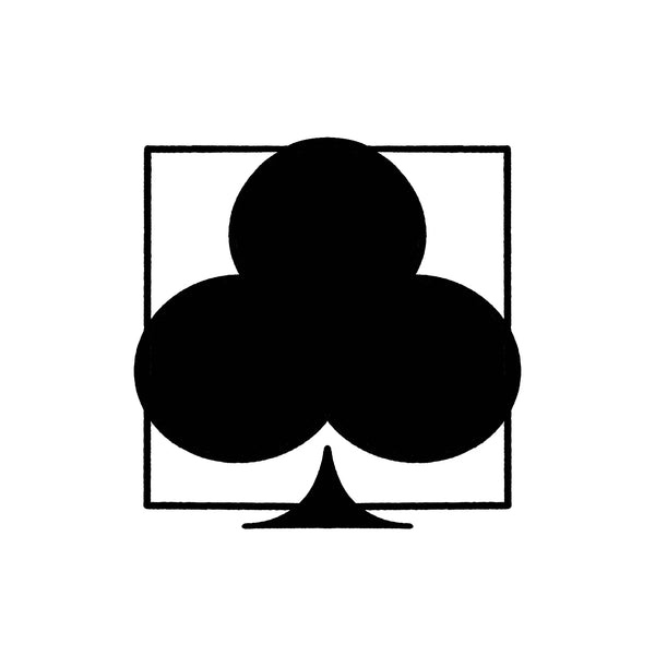 Black Clubs Temporary Tattoo by POKéINK 1x1 In