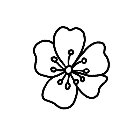 Small Flower Temporary Tattoo by POKéINK