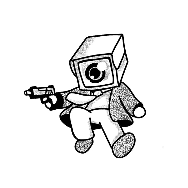 Cam Man Temporary Tattoo by POKéINK