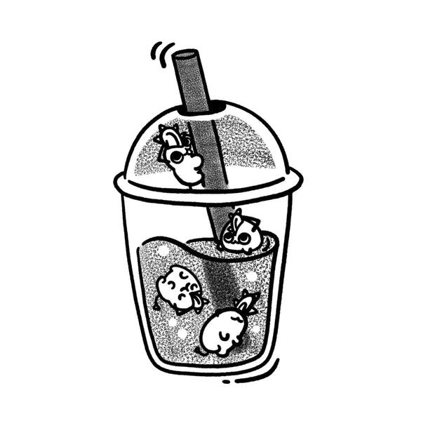 Chainsaw Bubble Tea(5x2 In)