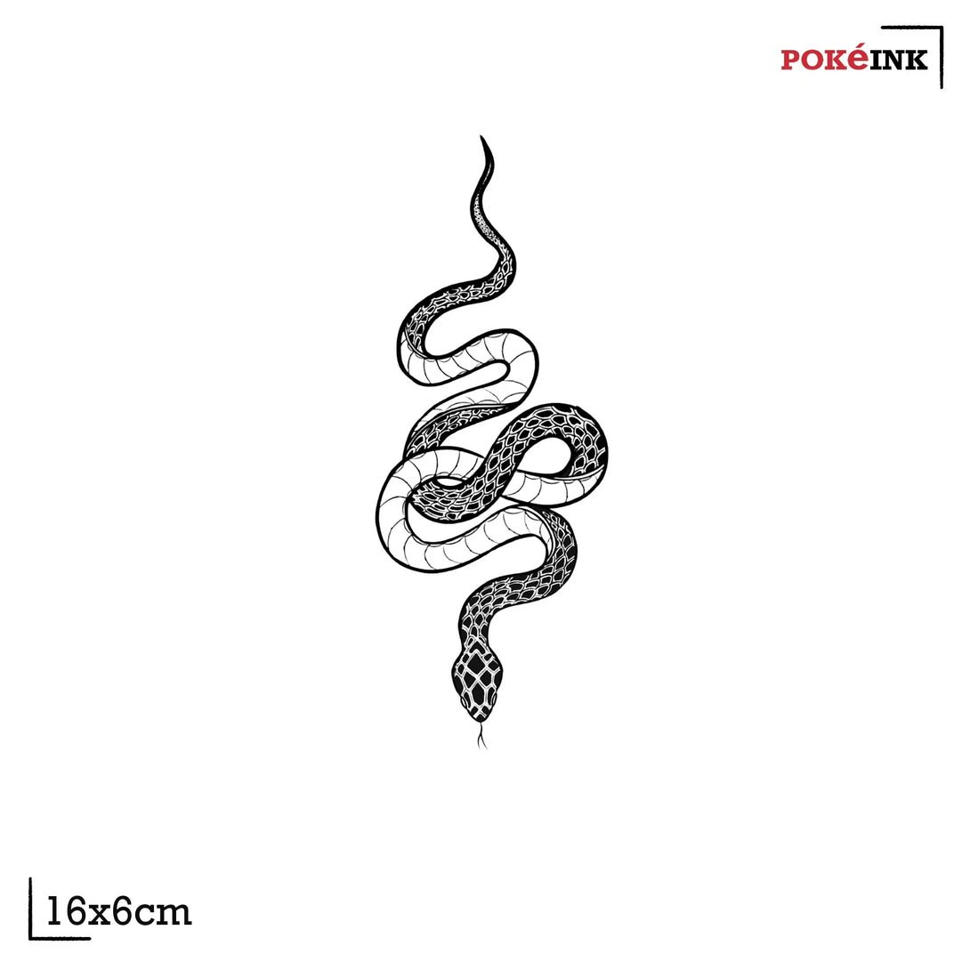 Vintage Snake Tattoo