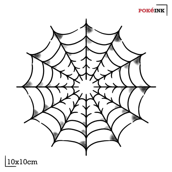 Cyberpunk Spider Web Tattoo