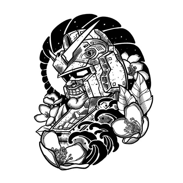 Traditional Japanese Space Worrier(6.5x6.5)