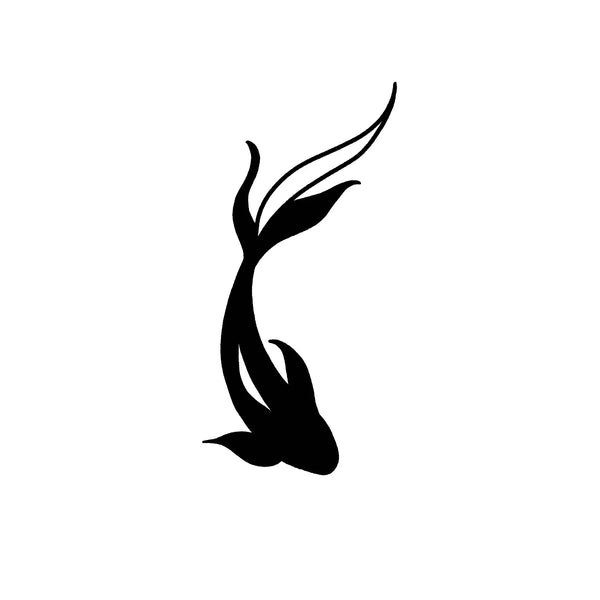 Black Fish Temporary Tattoo 1x1 Inche by POKéINK