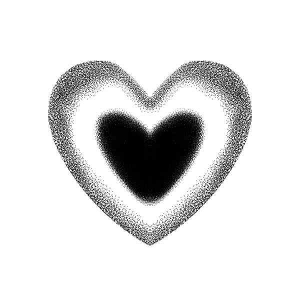 Dark Heart Temporary Tattoo 2x2 Inches by POKéINK