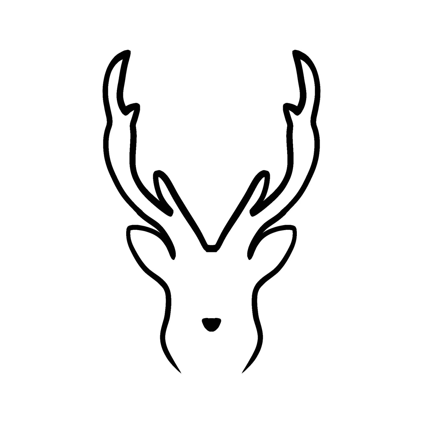 Dear Deer Temporary Tattoo by POKéINK 2x2 In