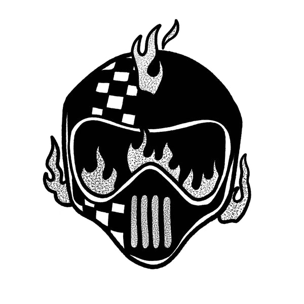 Hell Rider Temporary Tattoo 3x3 Inches by POKéINK